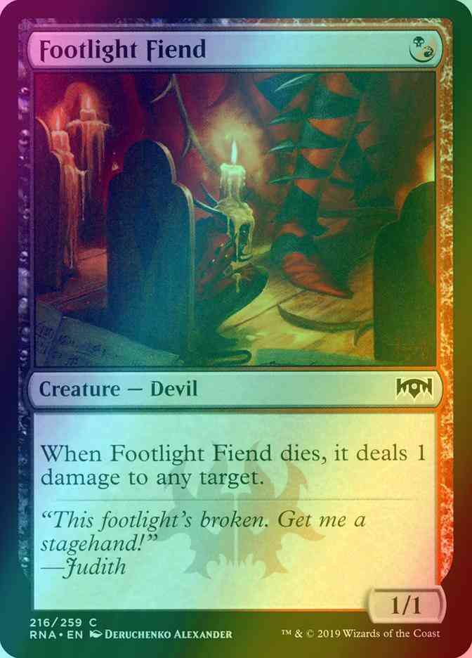 Footlight Fiend [216] [Ravnica Allegiance] [Foil]