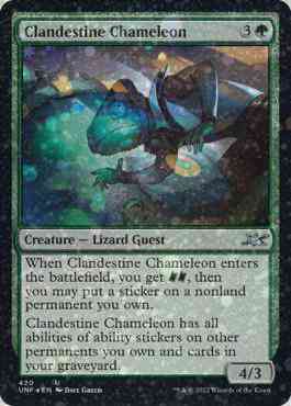 Clandestine Chameleon [420] [Unfinity] [Galaxy Foil]
