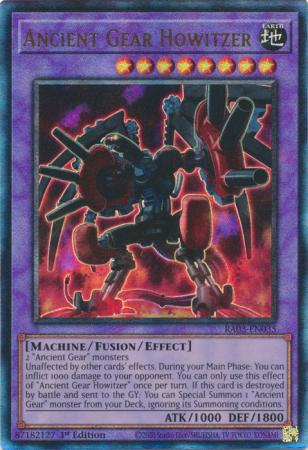 Ancient Gear Howitzer - RA03-EN035 - Prismatic Ultimate Rare - 1st Edition