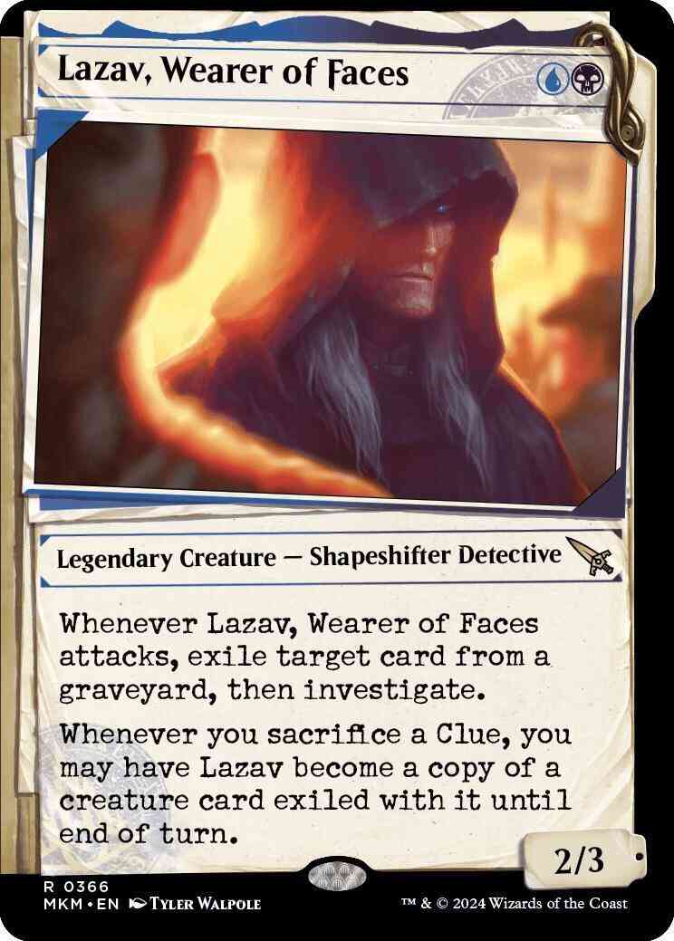Lazav, Wearer of Faces [366] [Dossier Showcase] [Murders at Karlov Manor] [Non-Foil]