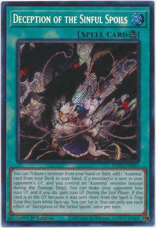 Deception of the Sinful Spoils - ROTA-EN055 - Secret Rare - 1st Edition