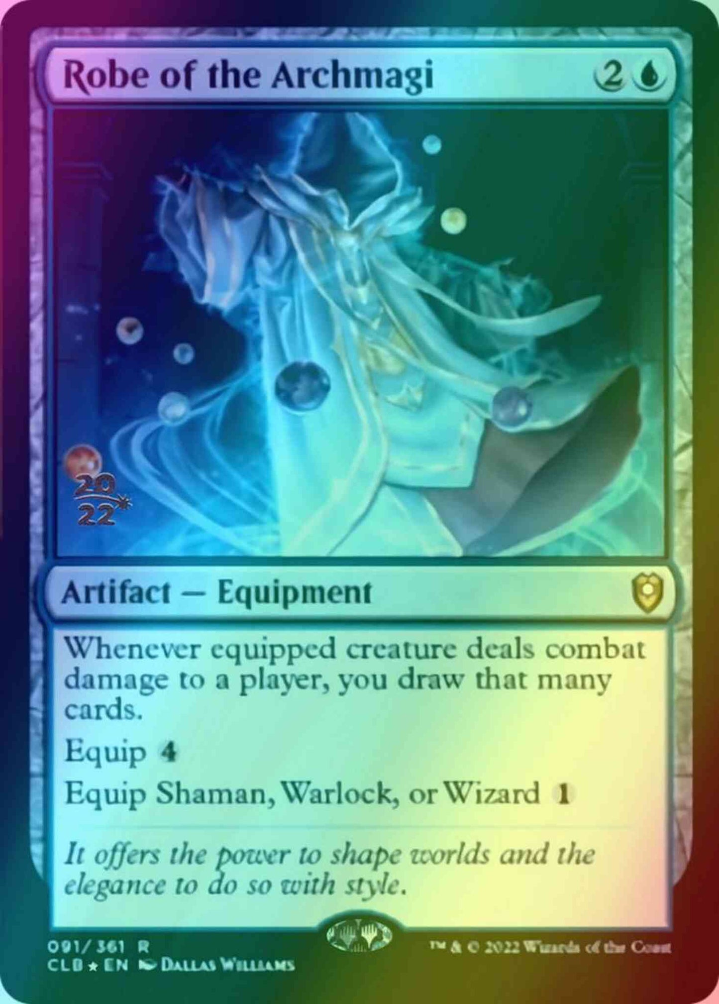 Robe of the Archmagi [91s] [Prerelease] [Commander Legends: Battle for Baldur's Gate: Promos] [Foil]