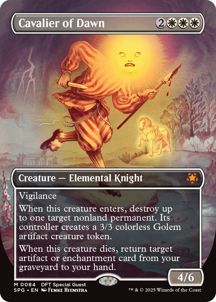 Cavalier of Dawn [84] [Borderless] [Special Guests] [Non-Foil]