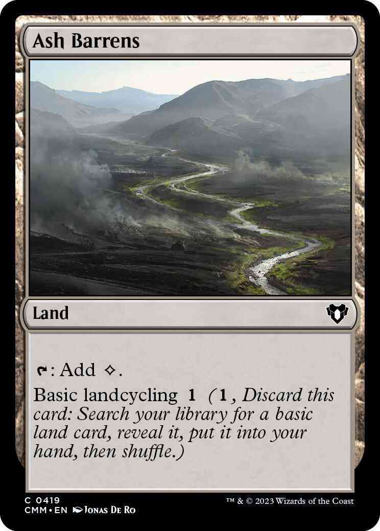 Ash Barrens [419] [Commander Masters] [Non-Foil]