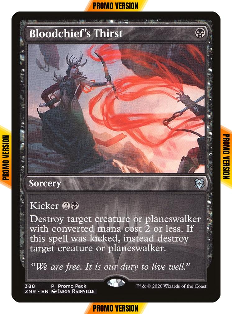 Bloodchief's Thirst [388] [Dark Frame Promo Pack] [Zendikar Rising] [Non-Foil]