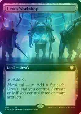 Urza's Workshop [51] [Extended Art] [The Brothers' War: Commander] [Foil]