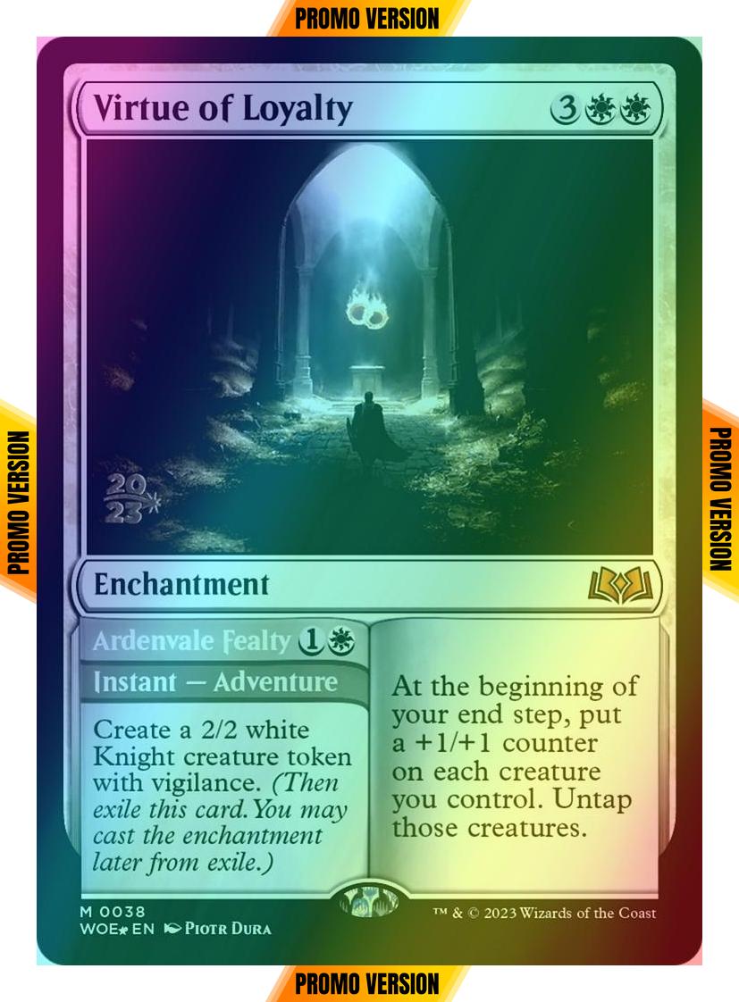 Virtue of Loyalty // Ardenvale Fealty [38s] [Prerelease] [Wilds of Eldraine: Promos] [Foil]