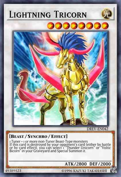 Lightning Tricorn - DREV-EN042 - Ultimate Rare - 1st Edition