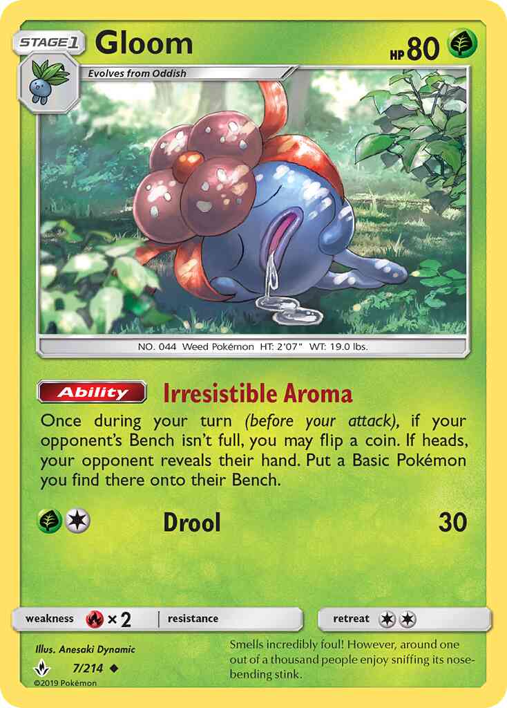 Gloom - 7/214 - Uncommon [sm10-7] [Non-Holo]