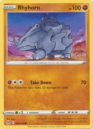 Rhyhorn - 089/196 - Common [swsh11-089] [Non-Holo]