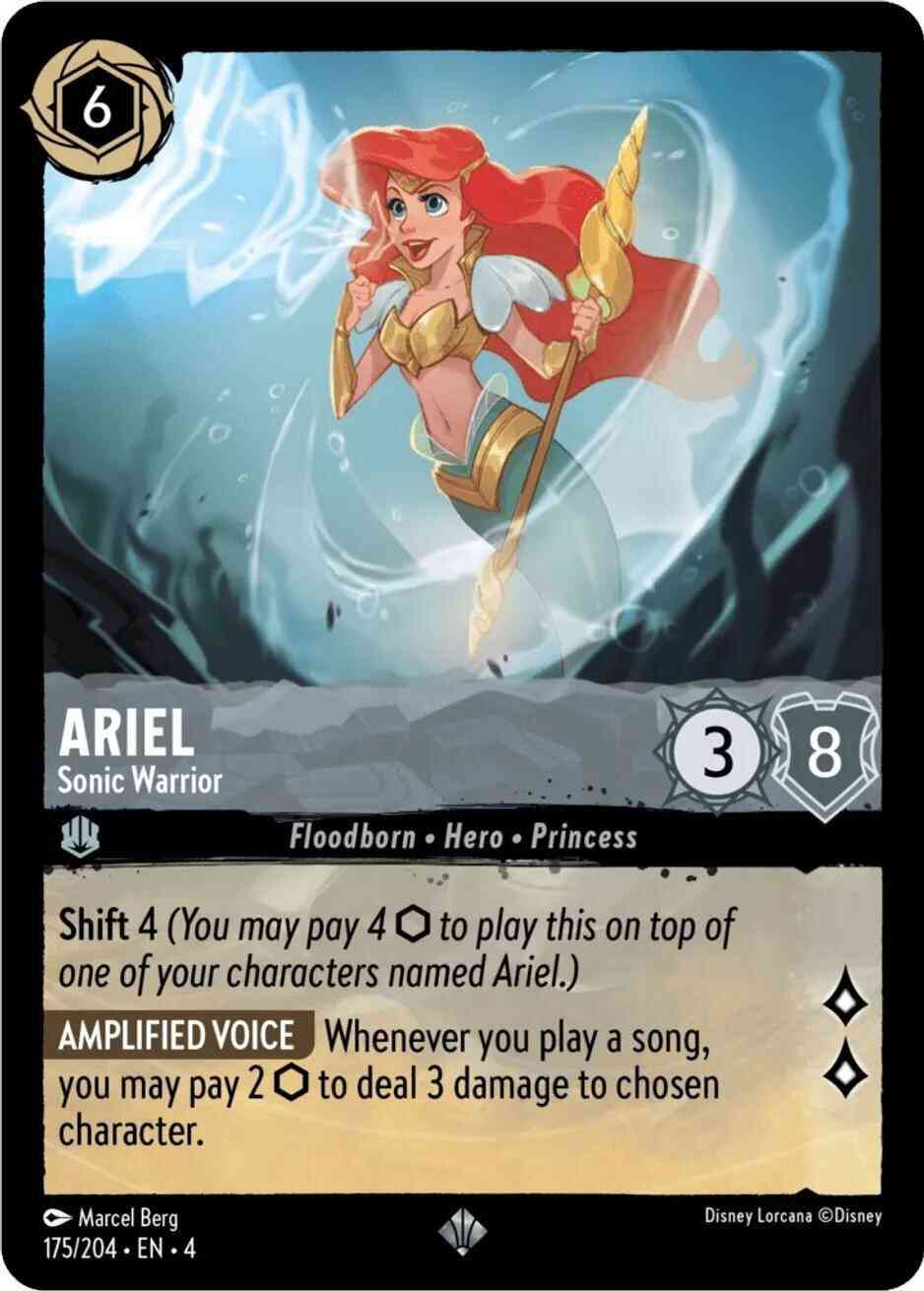 Ariel - Sonic Warrior - 175/204 [Ursula's Return] [Non-Foil]