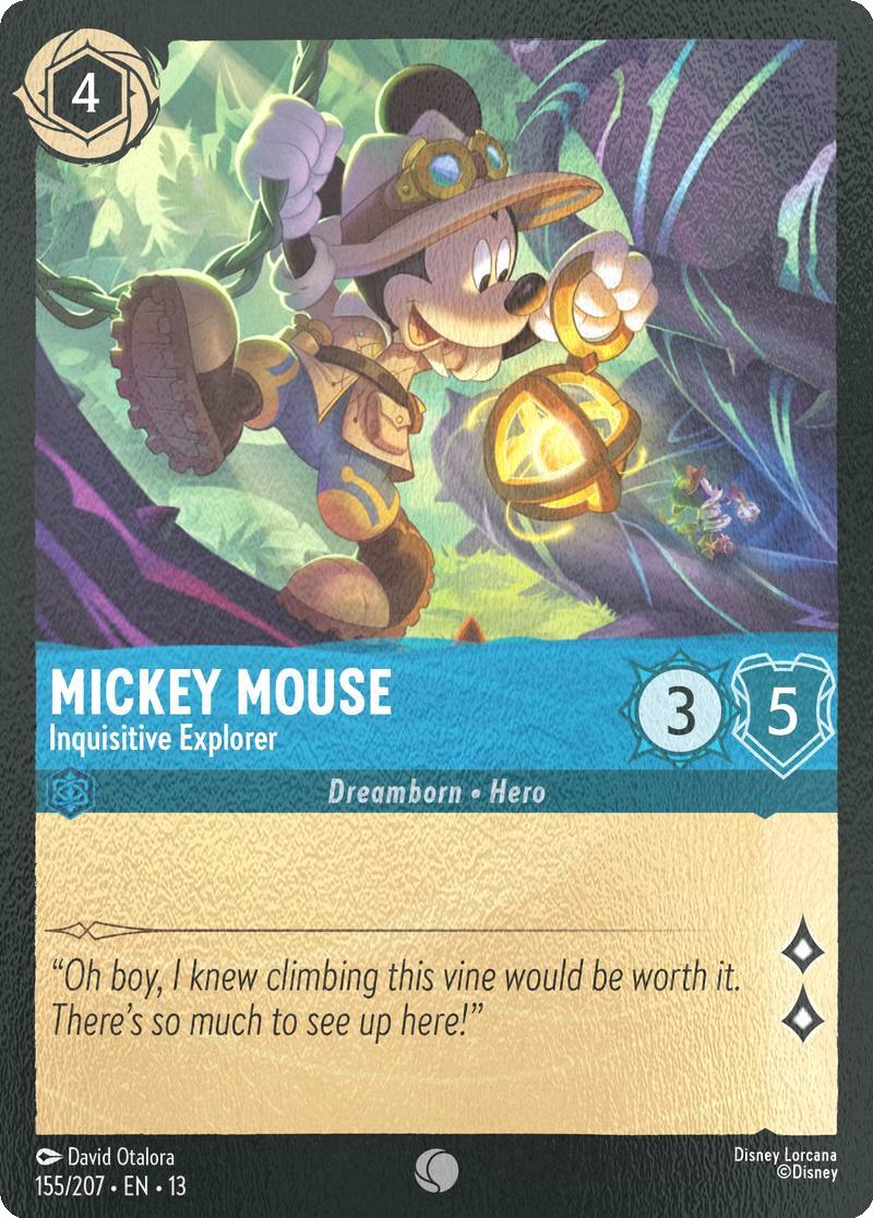 Mickey Mouse - Inquisitive Explorer - 155/204 [Attack of the Vine!] [Cold Foil]