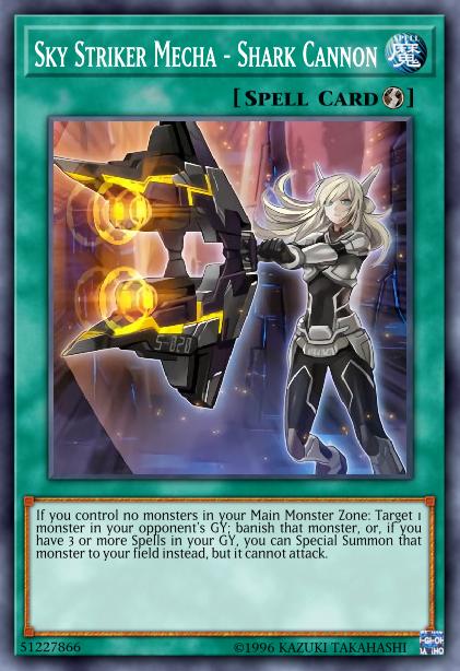 Sky Striker Mecha - Shark Cannon - MP19-EN266 - Common - 1st Edition