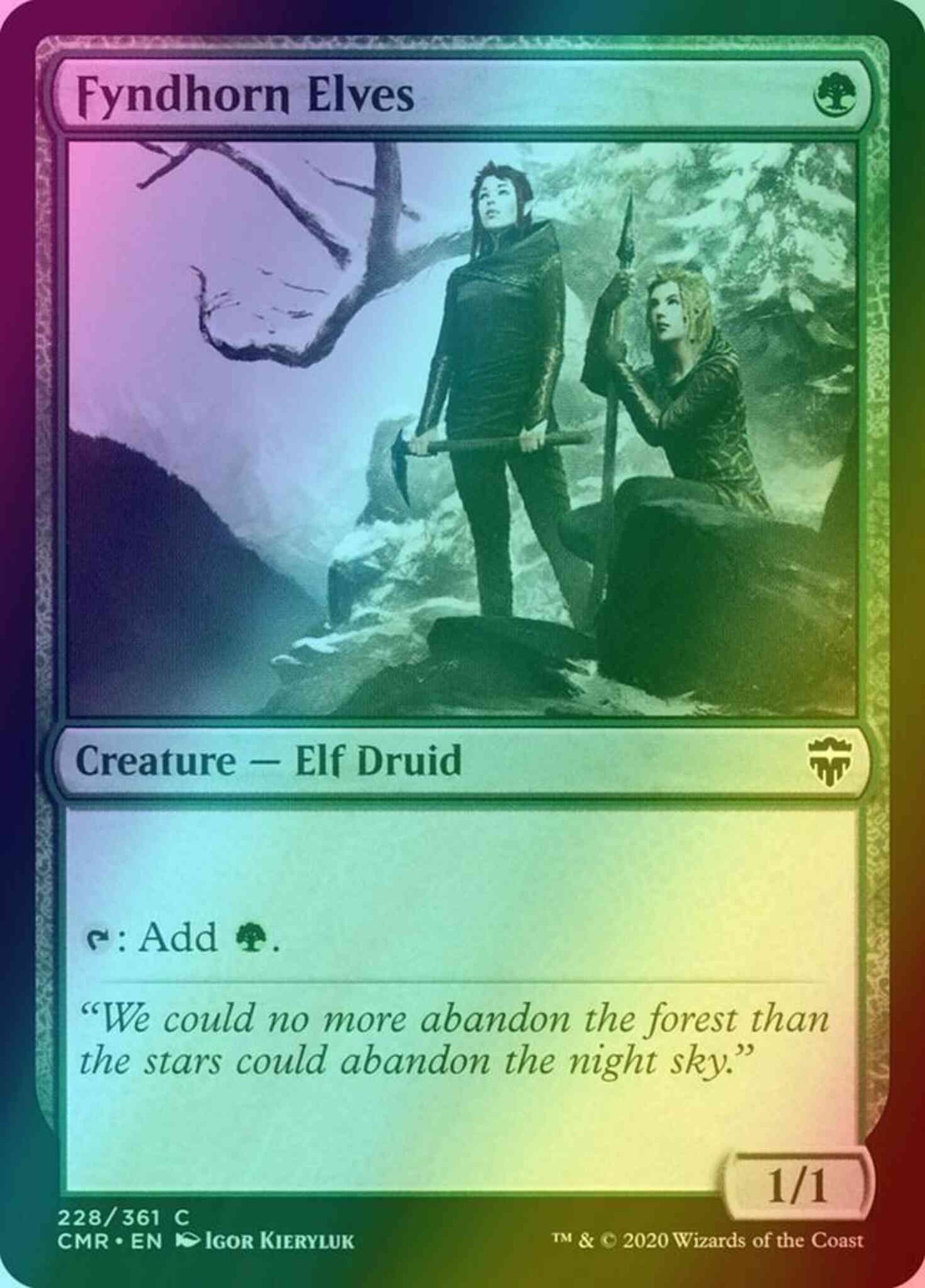 Fyndhorn Elves [228] [Commander Legends] [Foil]