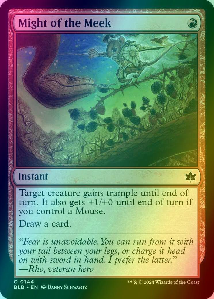 Might of the Meek [144] [Bloomburrow] [Foil]