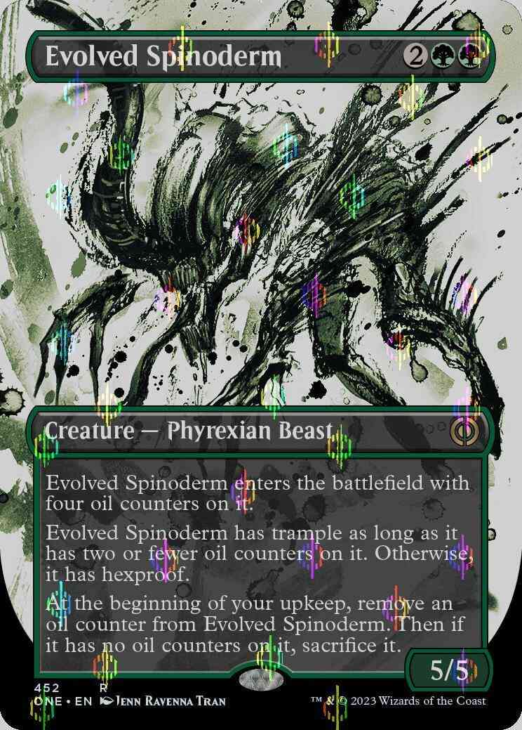 Evolved Spinoderm [452] [Borderless] [Ichor] [Phyrexia: All Will Be One] [Compleat Foil]