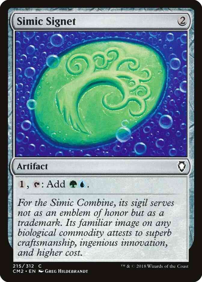 Simic Signet [215] [Commander Anthology Volume II] [Non-Foil]