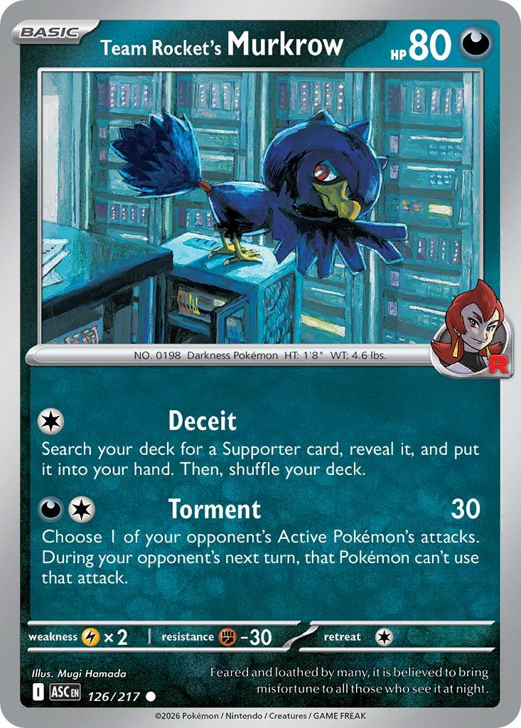 Team Rocket's Murkrow - 126/217 - Common [me025-126] [Non-Holo]