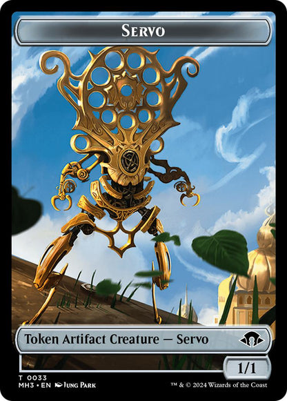 Blood Token (29) // Servo Token (33) [Modern Horizons 3: Tokens] [Foil]