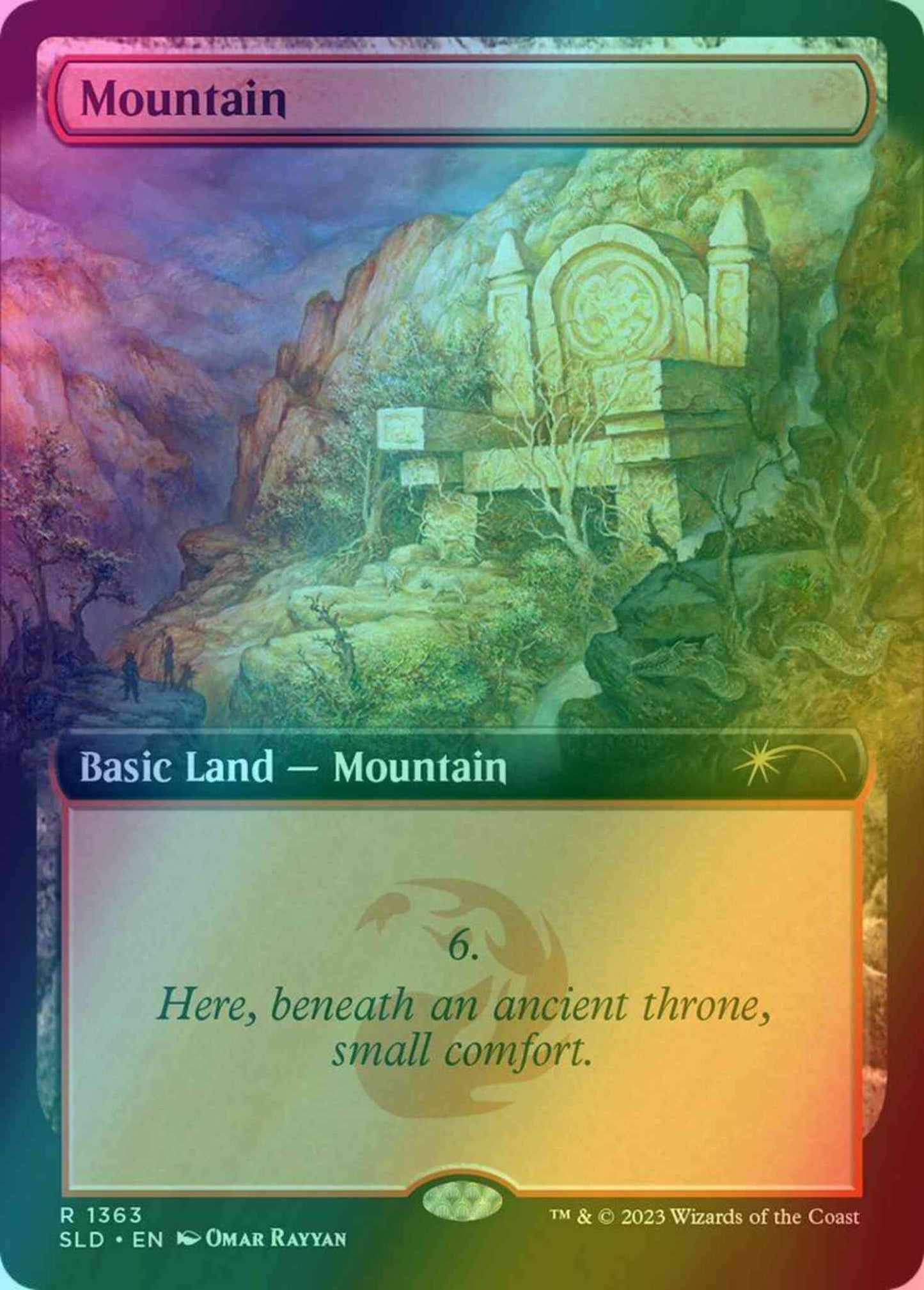 Mountain [1363] [Extended Art] [The Mountain Goats] [Secret Lair Drop] [Foil]