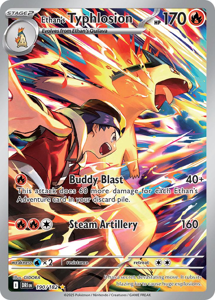Ethan's Typhlosion - 190/182 - Illustration Rare [sv10-190] [Ultra]