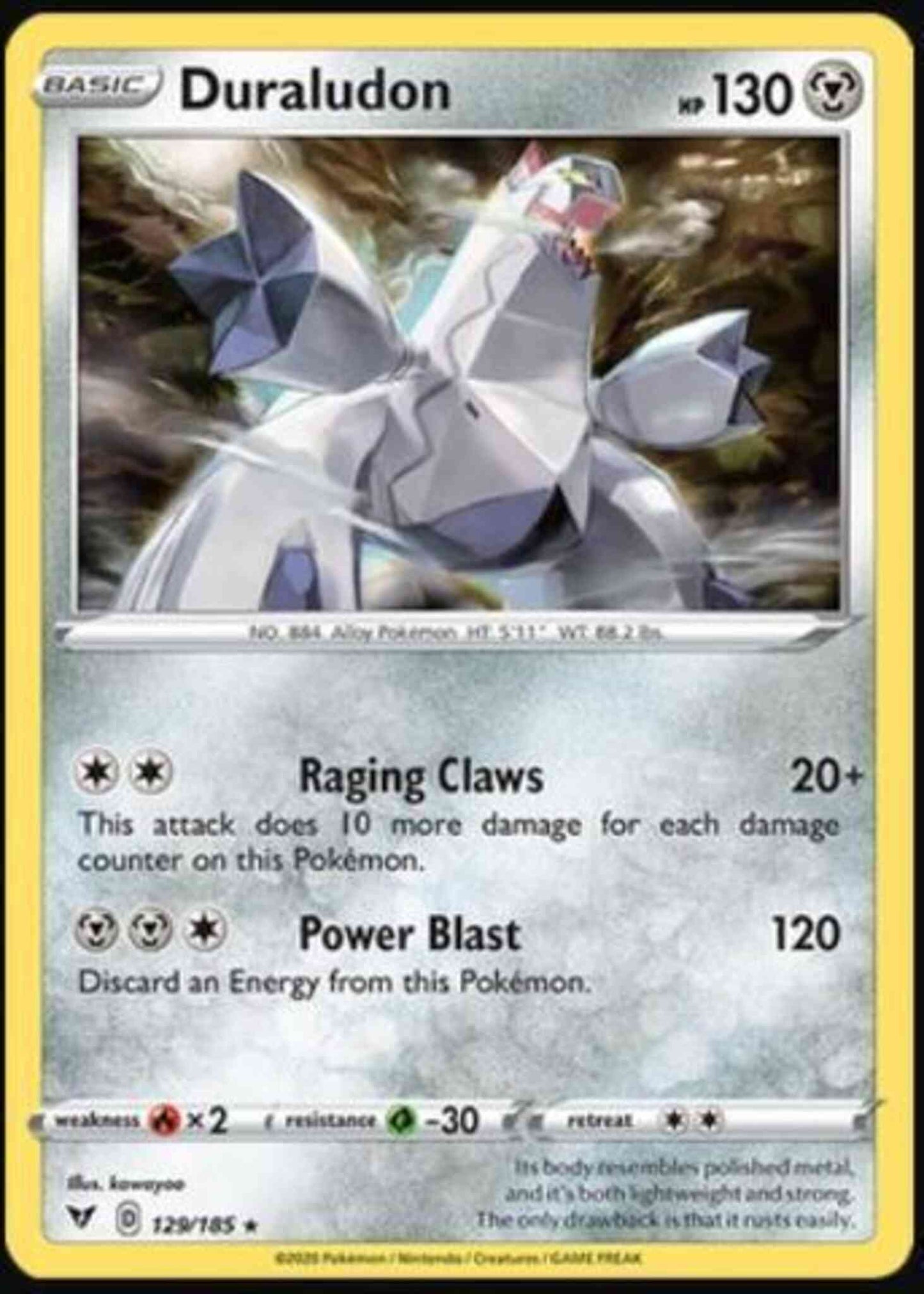 Duraludon - 129/185 - Rare Holo [swsh4-129] [Reverse Holo]