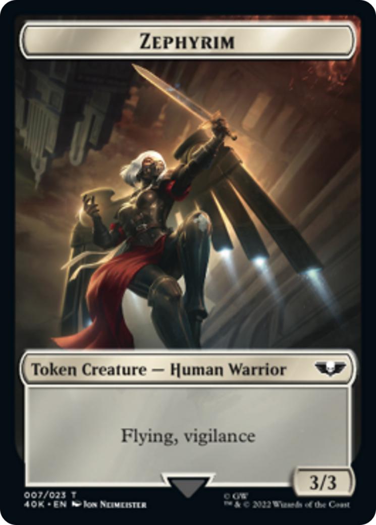 Soldier Token (02) // Zephyrim Token (07) [Universes Beyond: Warhammer 40,000: Tokens] [Non-Foil]