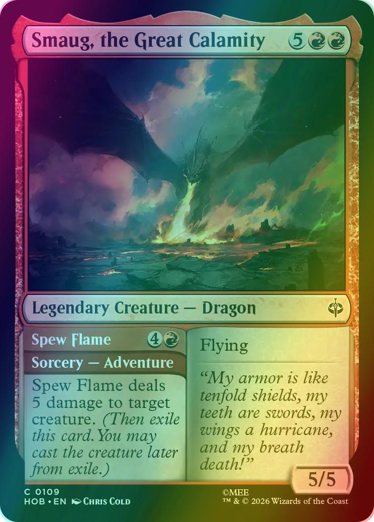 Smaug, the Great Calamity // Spew Flame [109] [The Hobbit] [Foil]