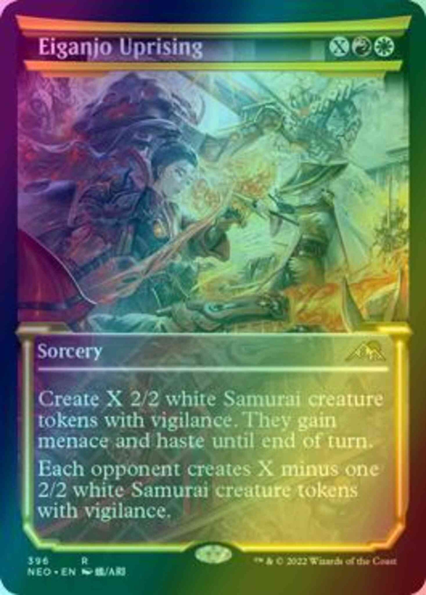Eiganjo Uprising [396] [Soft Glow Showcase] [Kamigawa: Neon Dynasty] [Foil]