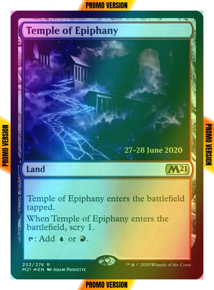 Temple of Epiphany [Prerelease] [252s] [Core Set 2021 Promos] [Foil]
