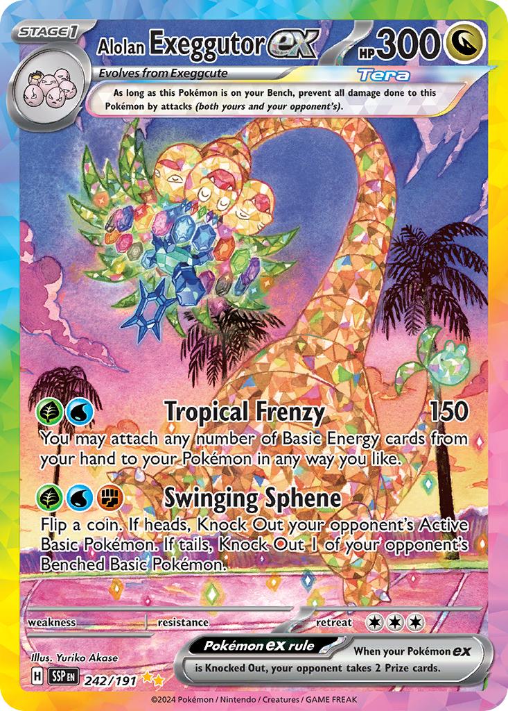 Alolan Exeggutor ex - 242/191 - Special Illustration Rare [sv08-242] [Ultra]