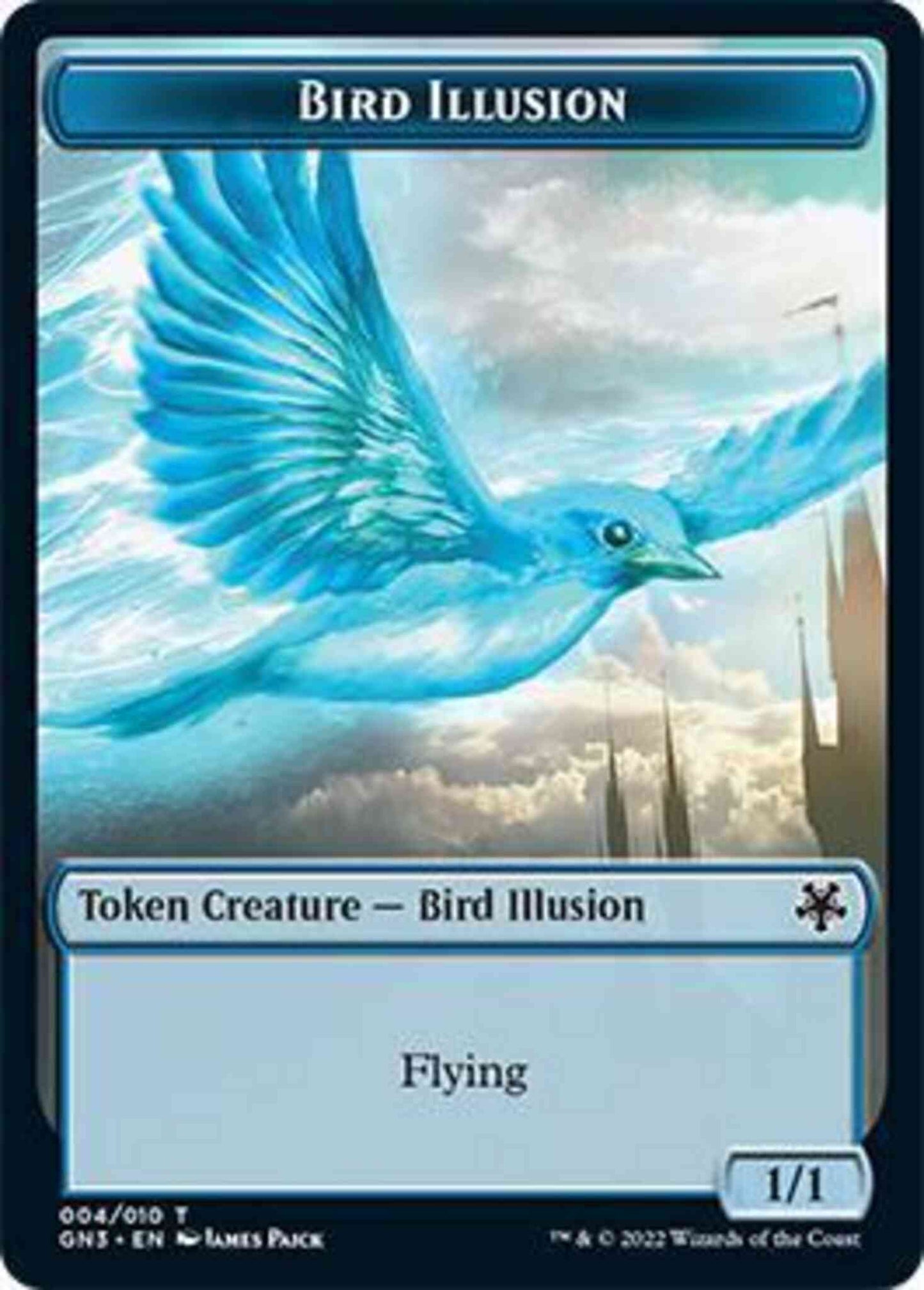 Bird Illusion Token (04) // Elf Warrior Token (09) [Game Night: Free-for-All: Tokens] [Non-Foil]