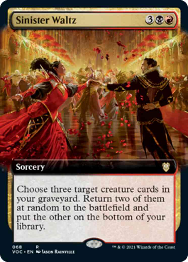 Sinister Waltz [68] [Extended Art] [Innistrad: Crimson Vow: Commander] [Non-Foil]