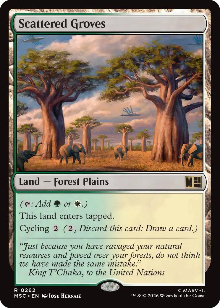 Scattered Groves [262] [Marvel Super Heroes: Commander] [Non-Foil]