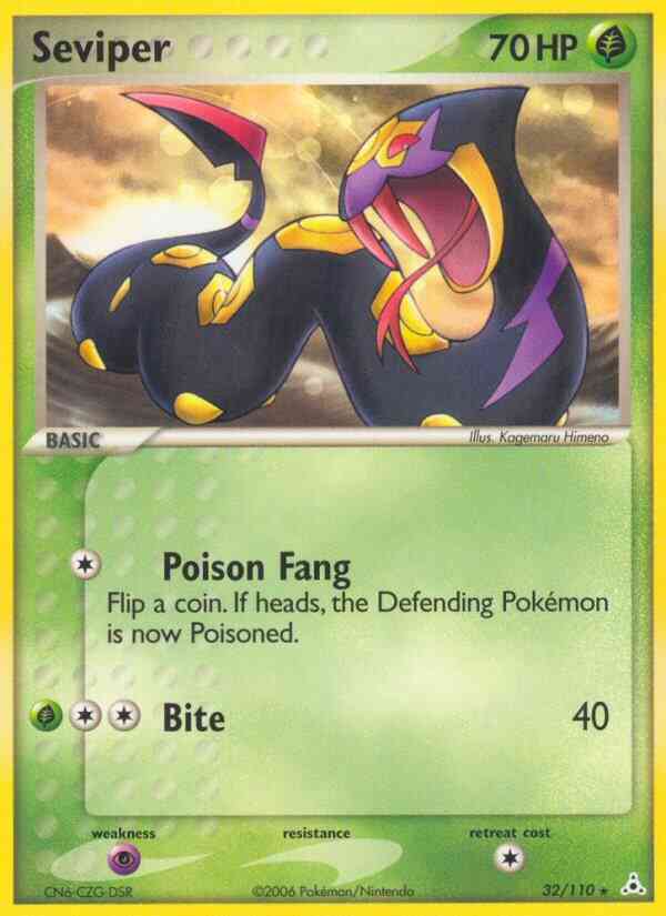 Seviper - 32/110 - Rare [ex13-32] [Non-Holo]