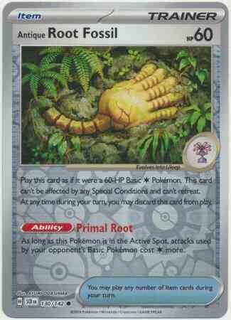 Antique Root Fossil - 130/142 - Common [sv07-130] [Reverse Holo]