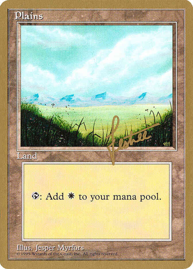 Plains [bl366] [Bertrand Lestree] [Foreground Grass, No Trees] [Pro Tour Collector Set] [Non-Foil]