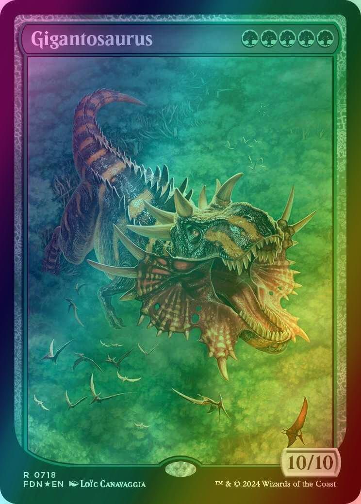 Gigantosaurus [718] [Full Art] [Foundations] [Foil]