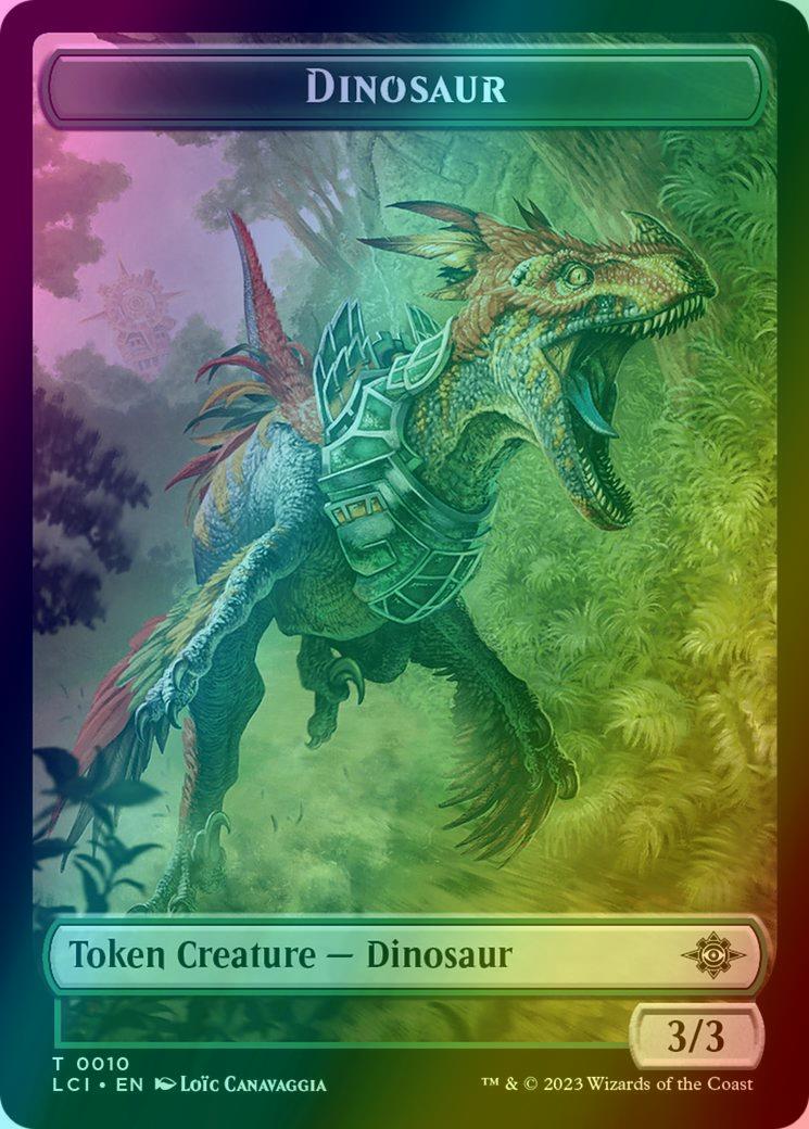 Dinosaur Egg Token (11) // Dinosaur Token (10) [The Lost Caverns of Ixalan: Tokens] [Foil]