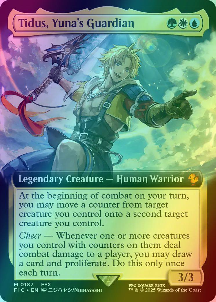 Tidus, Yuna's Guardian [187] [Extended Art] [FINAL FANTASY: Commander] [Foil]