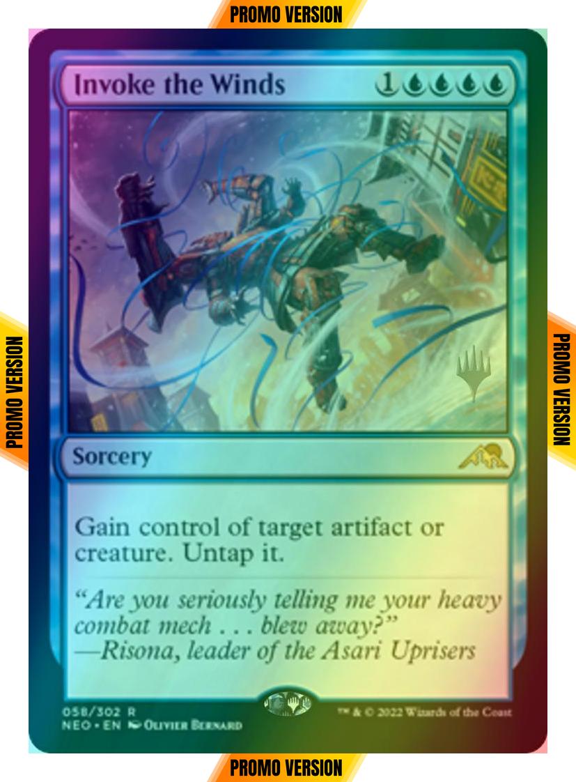 Invoke the Winds [Promo Pack] [58p] [Kamigawa: Neon Dynasty: Promos] [Foil]