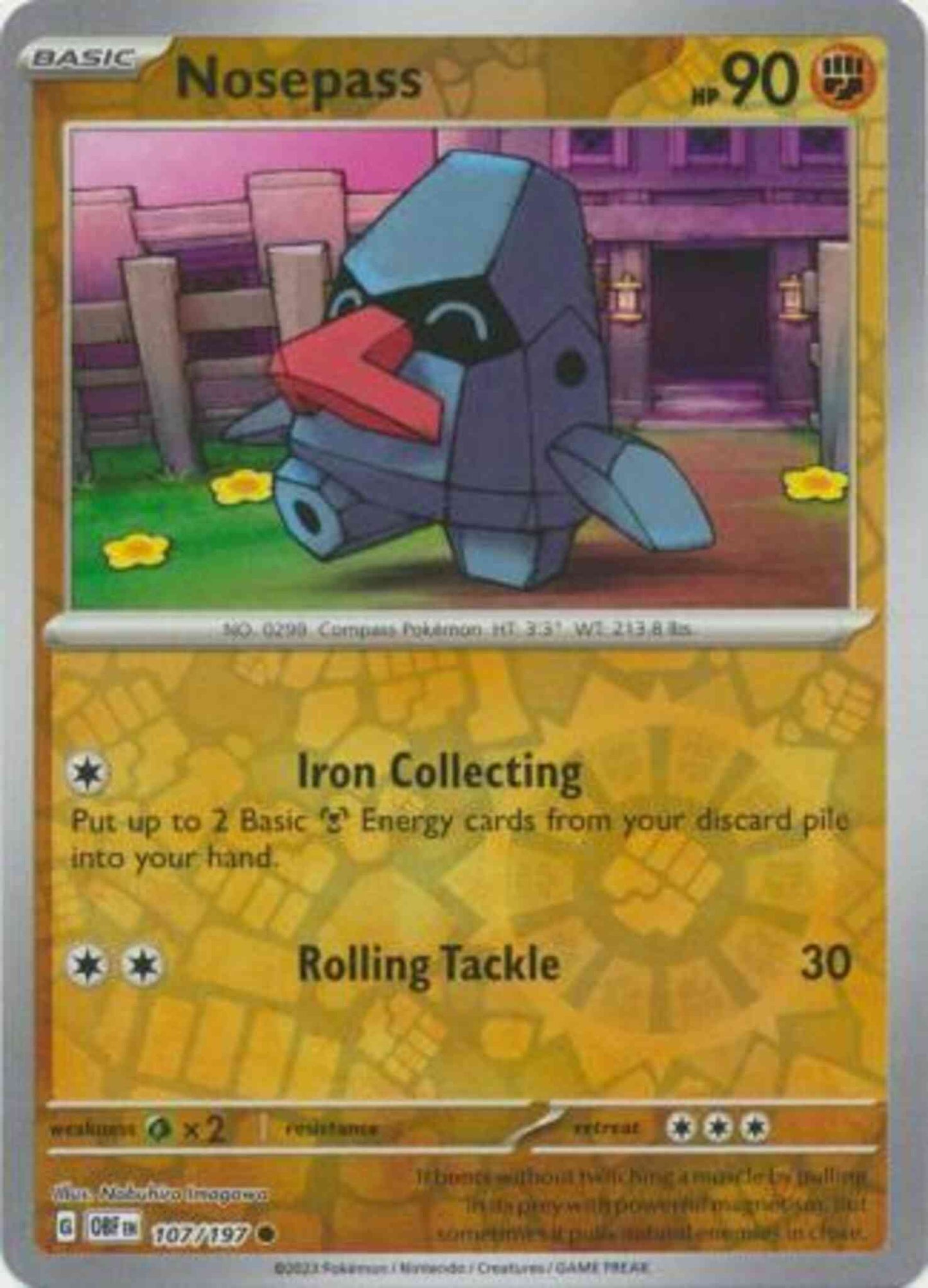 Nosepass - 107/197 - Common [sv03-107] [Reverse Holo]