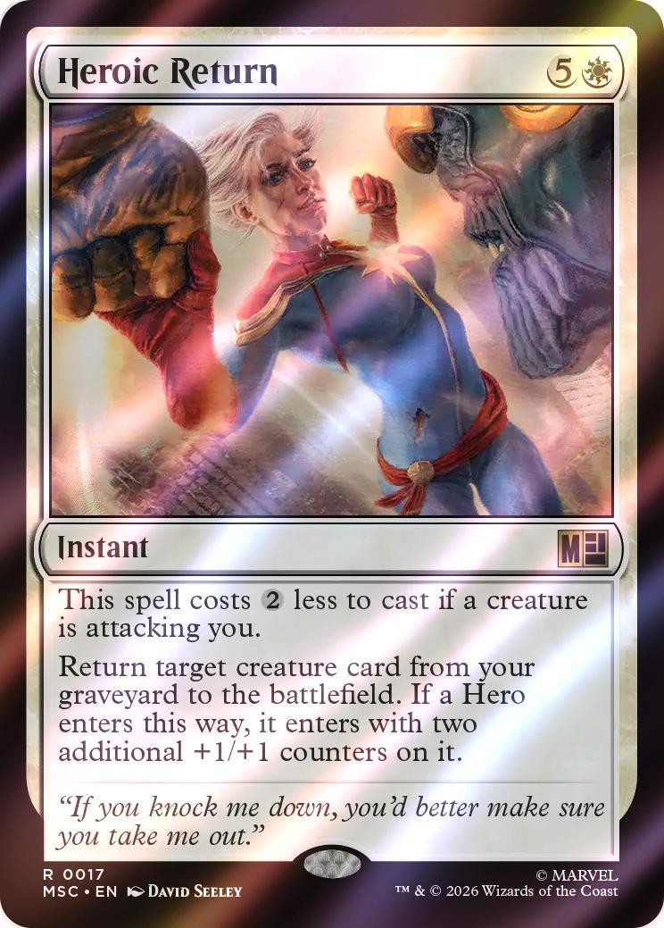 Heroic Return [17] [Marvel Super Heroes: Commander] [Surge Foil]