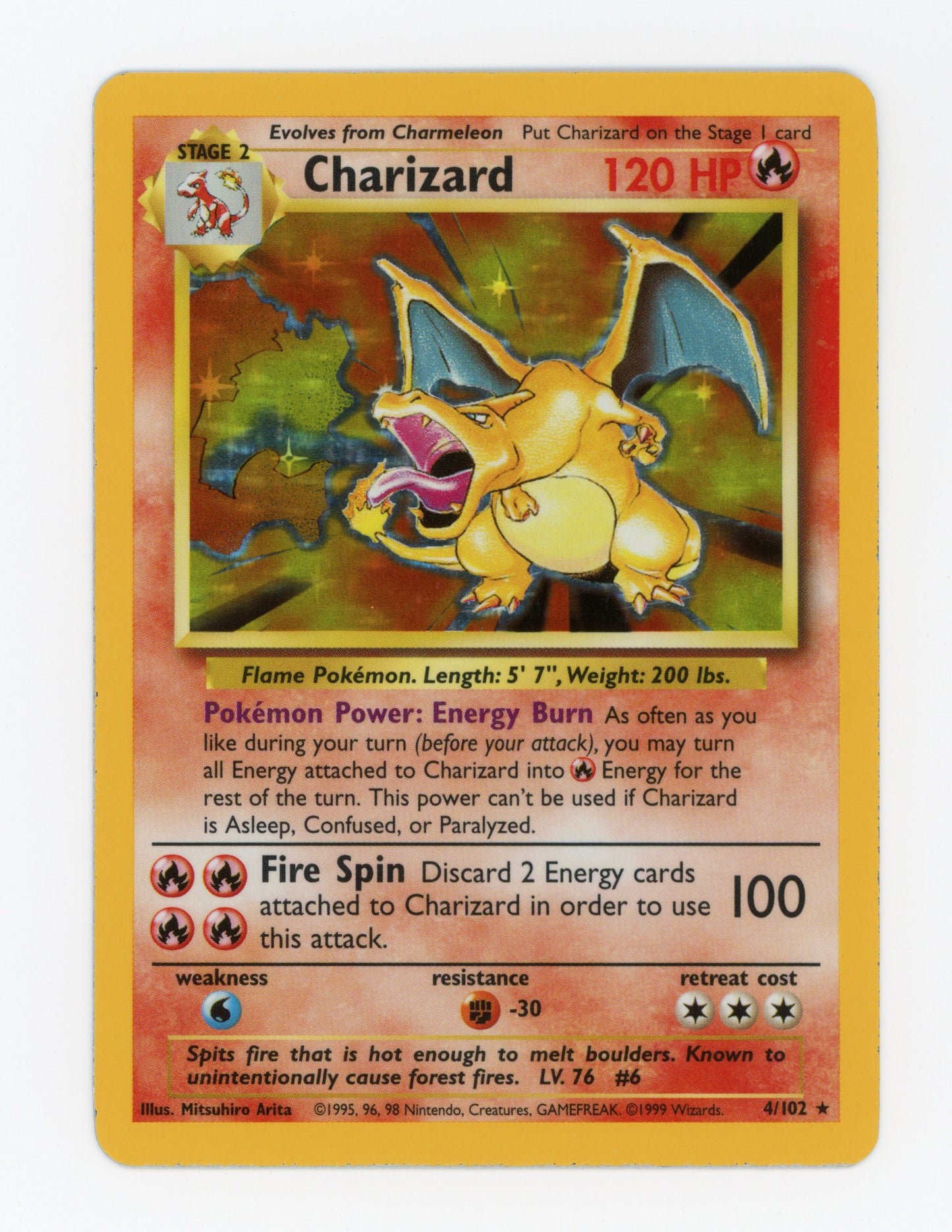 Charizard — Rare|Unlimited|Holo — ID 19870