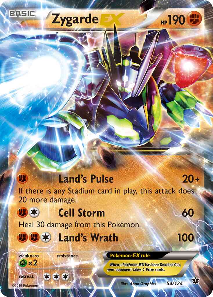 Zygarde-EX - 54/124 - Rare Holo EX [xy10-54] [Ultra]