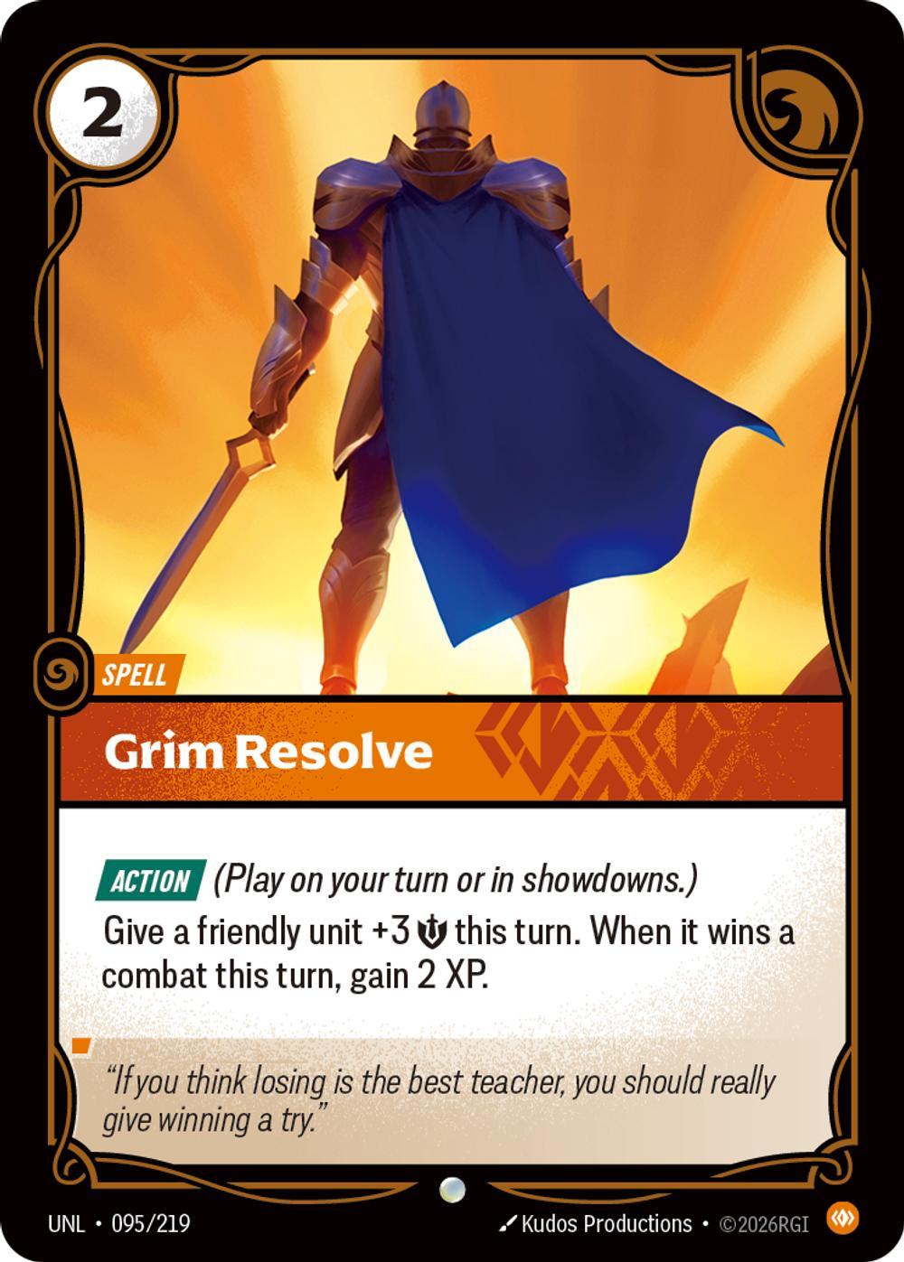 Grim Resolve - 095/219 [Unleashed] [Non-Foil]
