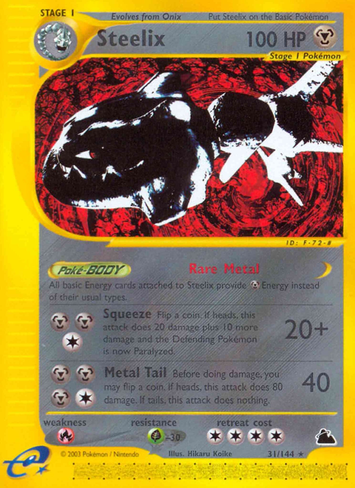 Steelix - 31/144 - Rare [ecard3-31] [Non-Holo]