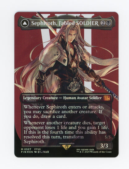 Sephiroth, Fabled SOLDIER // Sephiroth, One-Winged Angel — Borderless|Character|Surge Foil — ID 19713