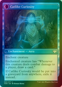 Mischievous Catgeist // Catlike Curiosity [69] [Innistrad: Crimson Vow] [Foil]