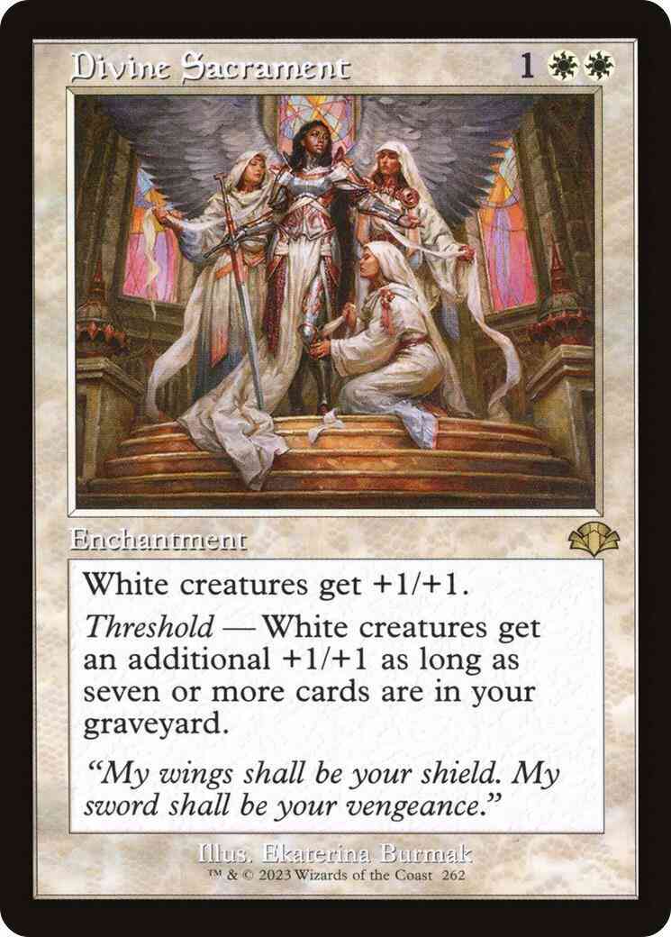 Divine Sacrament [262] [Retro Frame] [Dominaria Remastered] [Non-Foil]